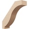 Ekena Millwork 5-inch W x 18-inch D x 18-inch H Baker Rough Cedar Woodgrain TimberThane Knee Brace, Primed BRCUR05X18X18BKRRCPR - alternate 1